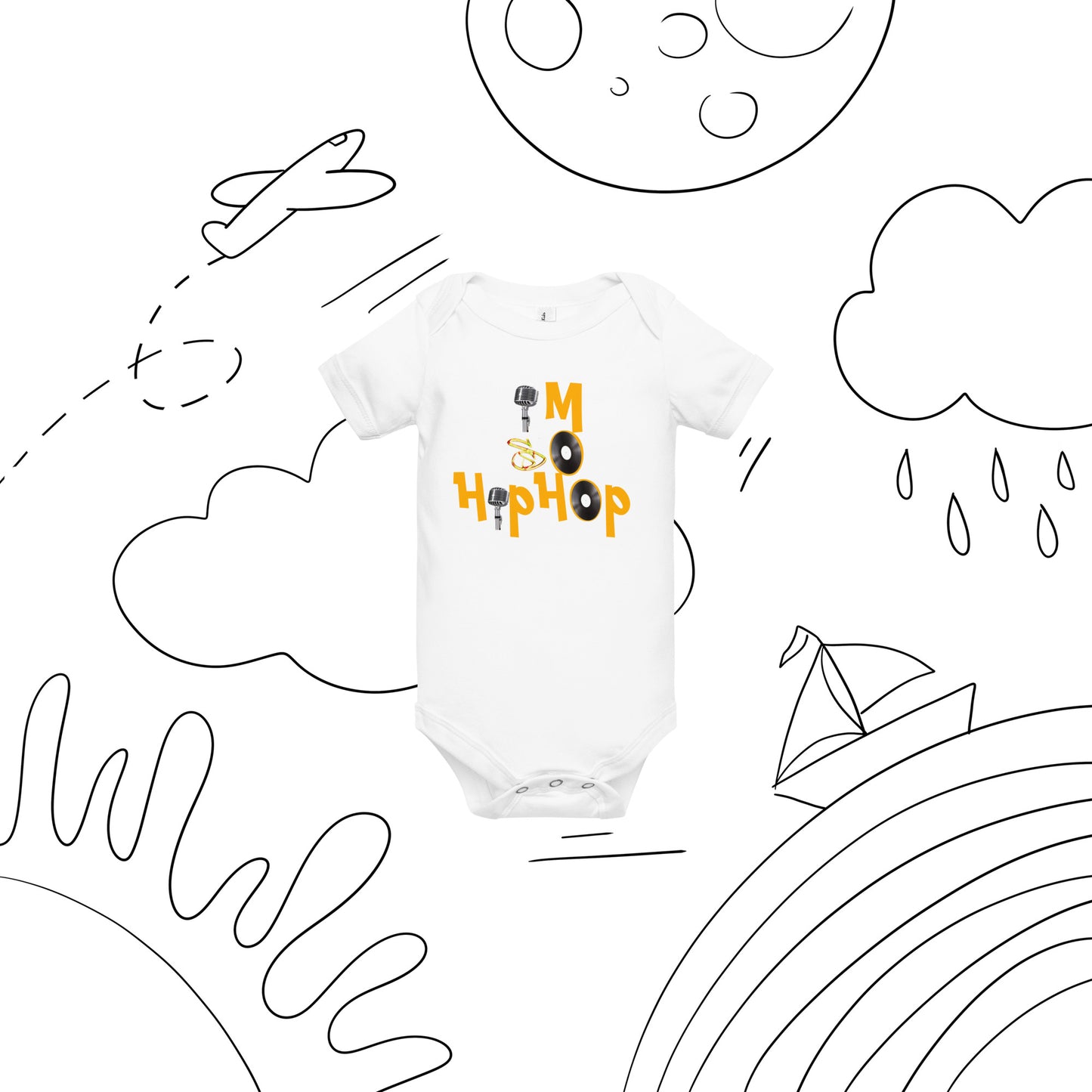 "Im So HipHop" Baby short sleeve one piece