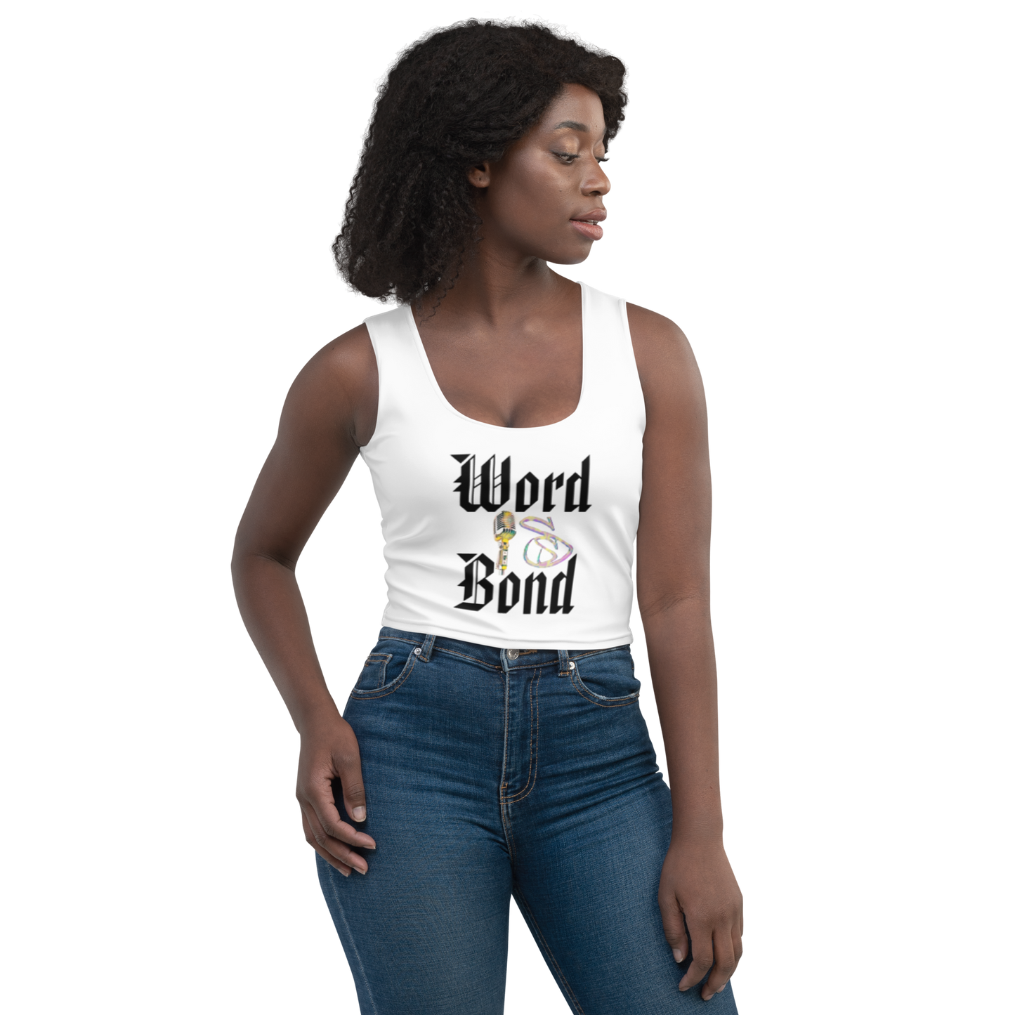 Word Is Bond Crop Top