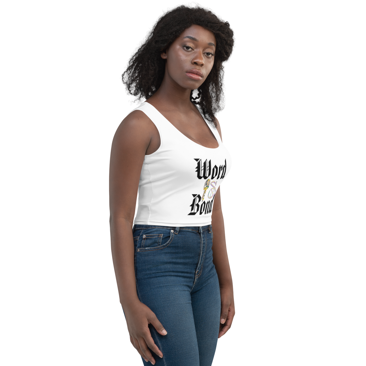 Word Is Bond Crop Top