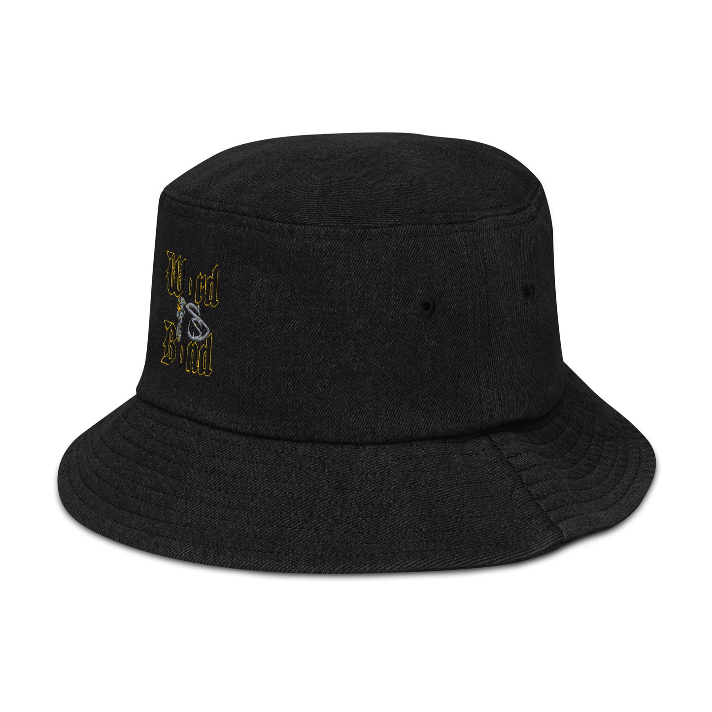 Word Is Bond Signature Stylez Denim bucket hat 2