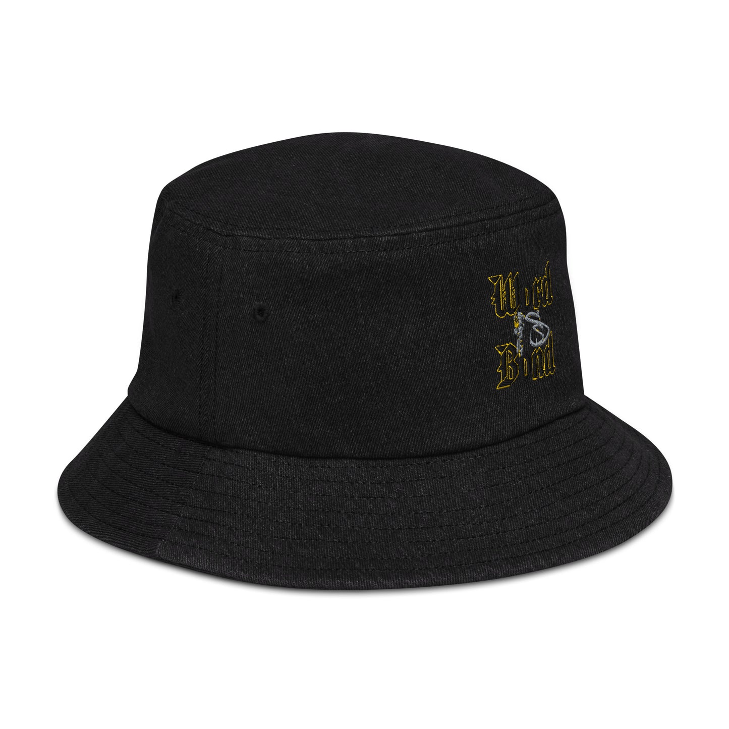 Word Is Bond Signature Stylez Denim bucket hat 2