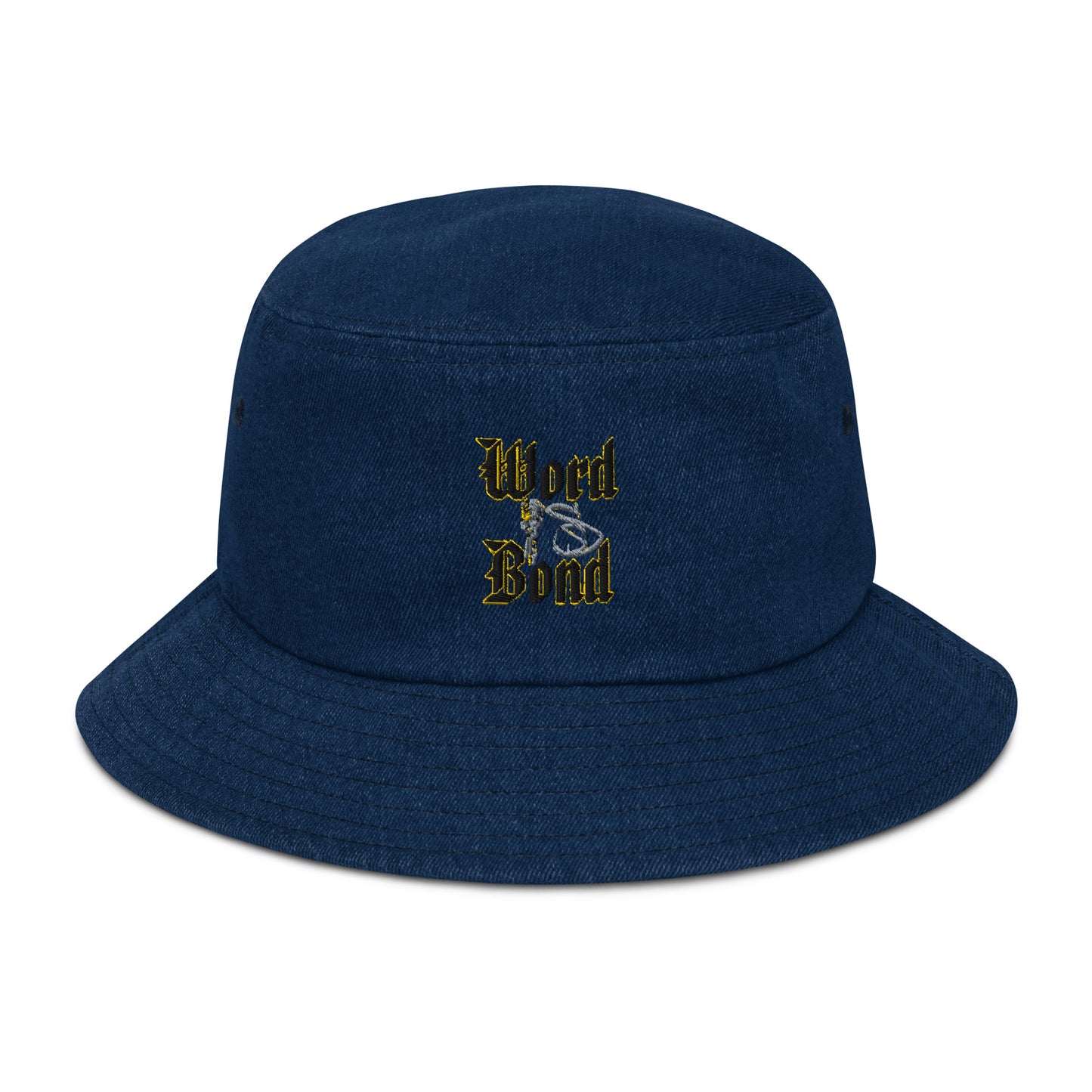 Word Is Bond Signature Stylez Denim bucket hat 2