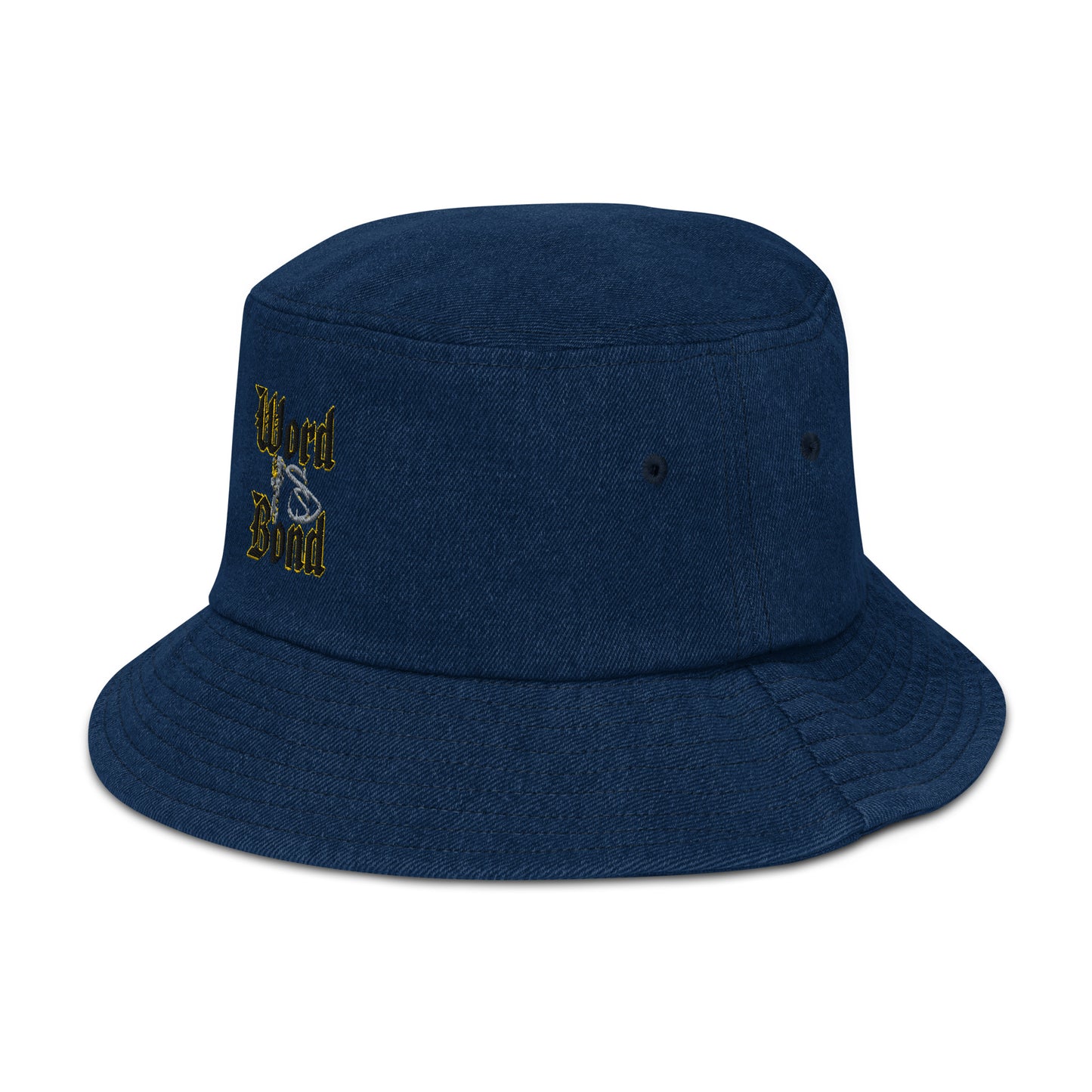 Word Is Bond Signature Stylez Denim bucket hat 2