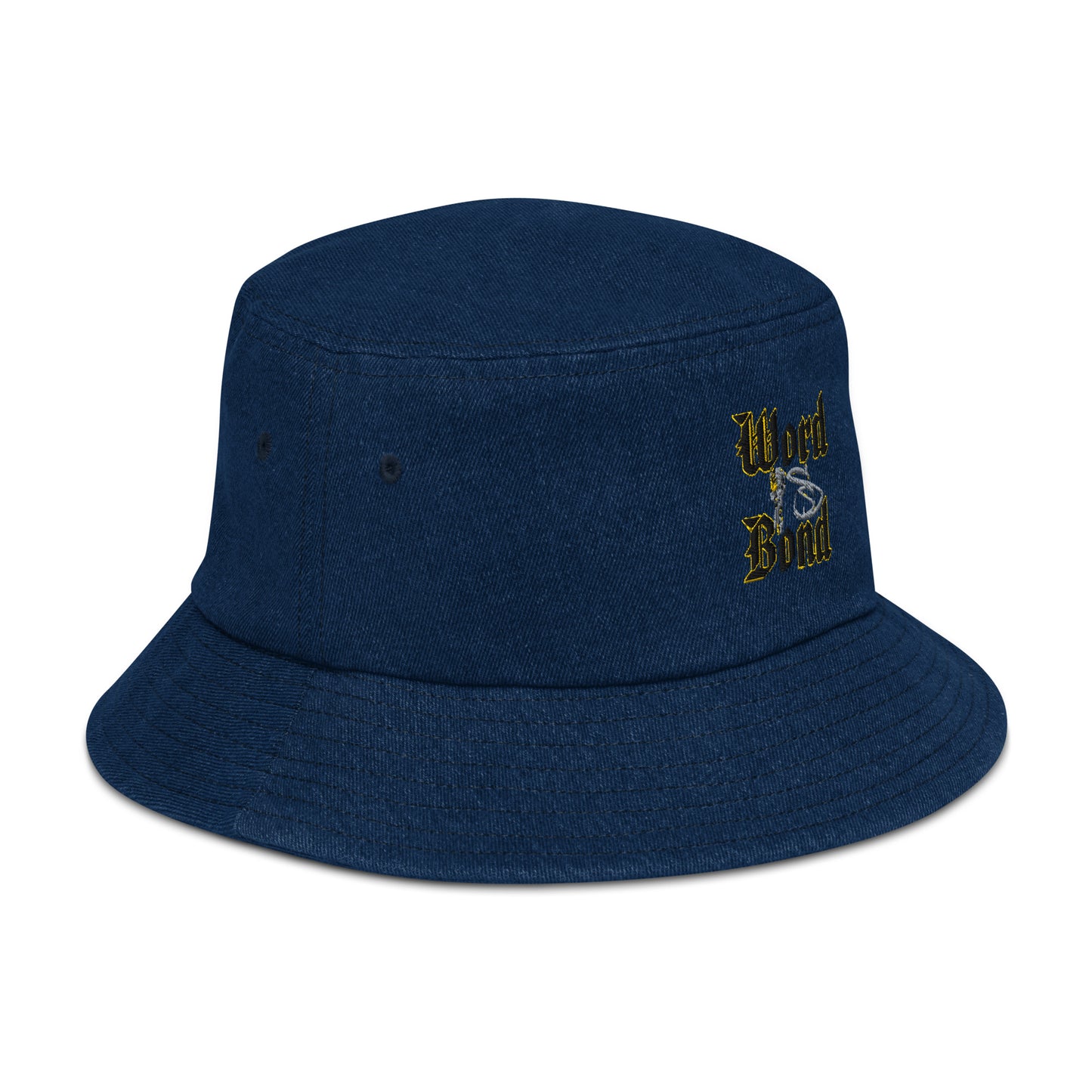 Word Is Bond Signature Stylez Denim bucket hat 2