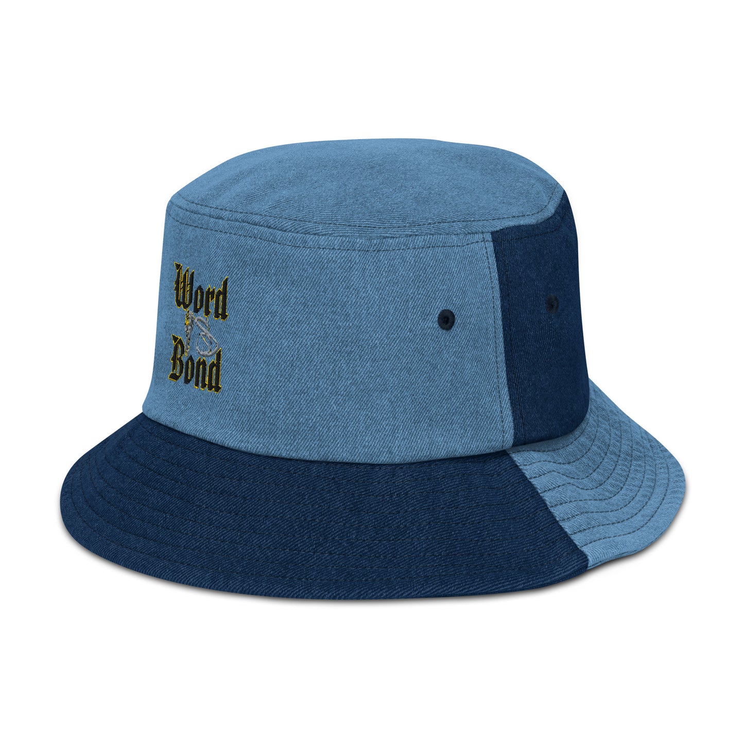 Word Is Bond Signature Stylez Denim bucket hat 2