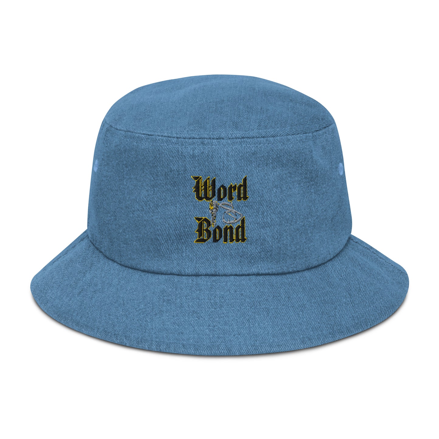Word Is Bond Signature Stylez Denim bucket hat 2