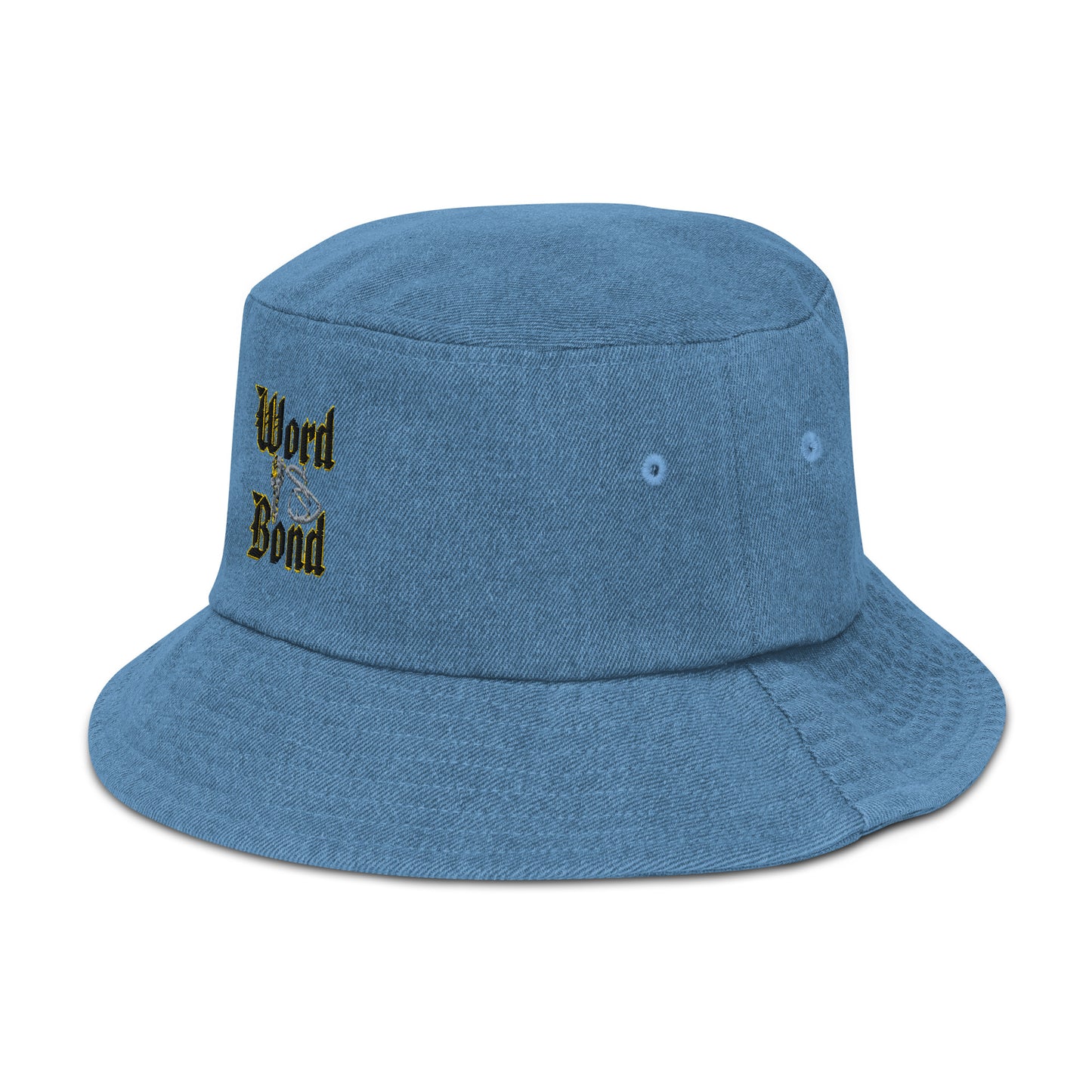 Word Is Bond Signature Stylez Denim bucket hat 2