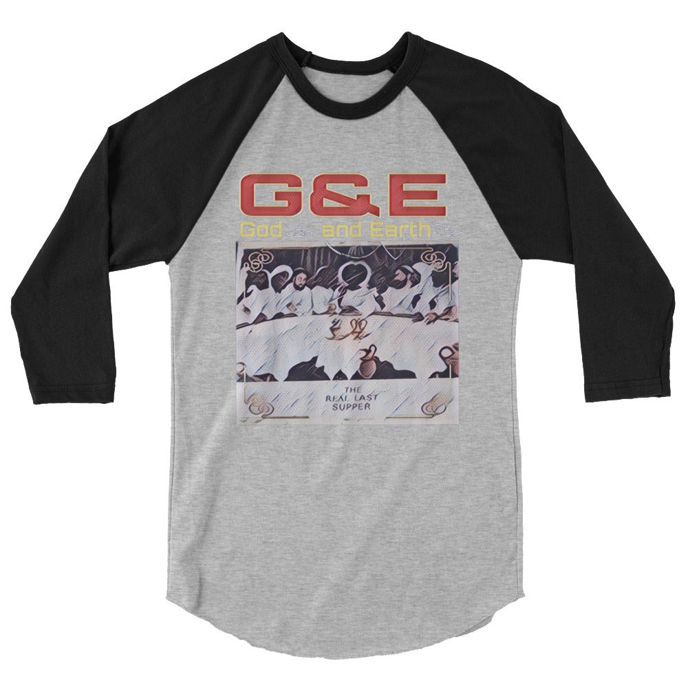Last Supper G&E 3/4 sleeve raglan shirt