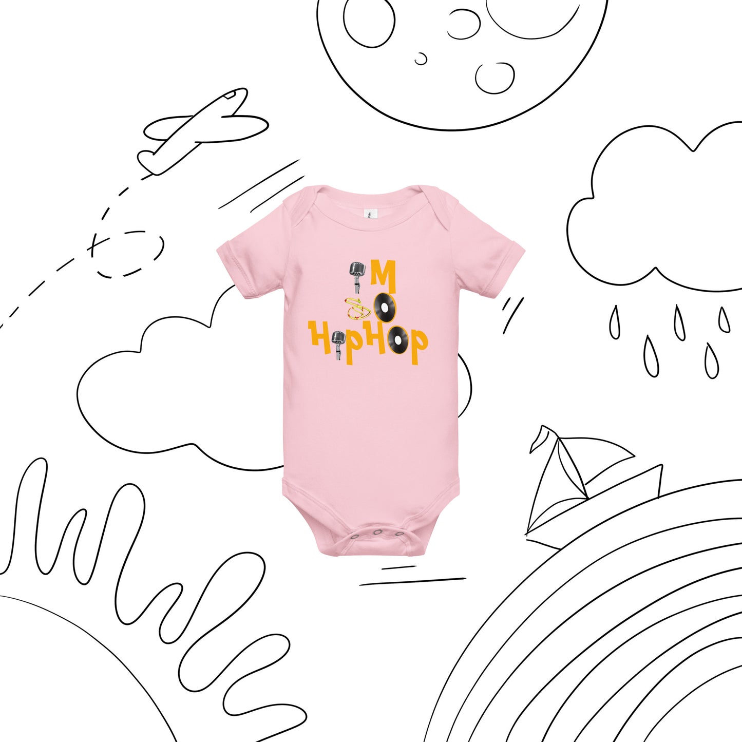 "Im So HipHop" Baby short sleeve one piece