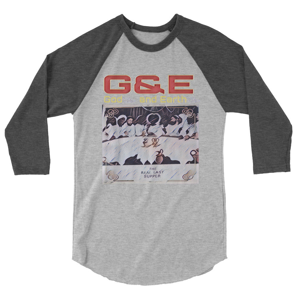 Last Supper G&E 3/4 sleeve raglan shirt